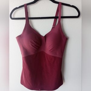 HoneyLove Camisole shapewear Spandex Adjustable Size Medium Maroon color